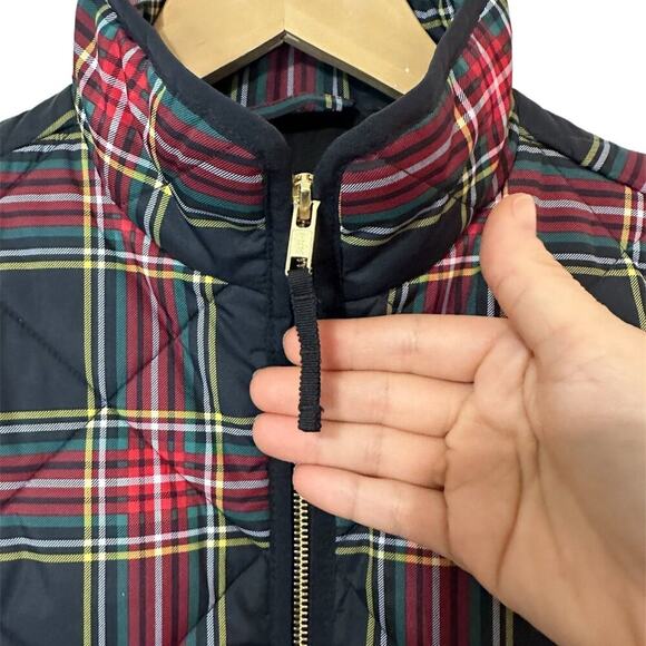 Comfy Woman's J. Crew Puffer Vest | SZ S | Plaid - Picture 8 of 12